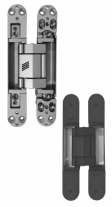 Hettich HBC-28-1640/177Z-3D: 3D-Concealed Hinge, 1 Min Door Thickness: 40 mm Loading Capacity: 80 kg/pair, Finish Silver