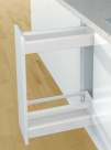 Hettich ArciTech Narrow Pullout units NL 500 mm — ArciTech Narrow Pullout (Height 94+186mm)/ White/ 20 Kg/ Depth 500 mm
