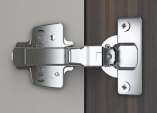 Hettich Onsys Clip On Hinge - TH52 for 14-25 mm thick doors; Opening angle 105 0 with Eccentric Mounting Plate — Onsys 4447i 0 Crank - Eccentric MP