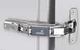 Hettich Intermat 9956 Hinge - TH42 16-24 mm thick doors; Opening angle 165° — Base 12.5 (Crank 0°) with Intermat Mounting plate