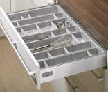 Hettich OrgaTray 560 (Adjustable Partition Cutlery) — For 470 mm depth, cab width 800 mm 1