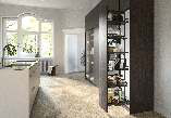 Hettich Olona (Larder Unit) - 400 mm width 6 Tier — Olona clip-on shelf 400 CW400 anthracite 6