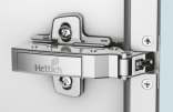 Hettich Sensys 8638i Hinge - TA32 for 19 mm Aluminium Profile; Opening angle 95° — Base 12.5 (Crank 0°) with Mounting Plate (D 0 mm) 1