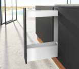 Hettich AvanTech YOU Narrow Pullout units NL 500 mm — AvanTech YOU Narrow Pullout (Height 101+187 1 mm)/ White/ 20 Kg/ Depth 500 mm