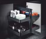 Hettich Iron Grey Finish — Magic Corner (W x D x H) - 608 x 455 x 584 mm 1