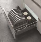 Hettich CargoPlus (Thali Inlets) Supplied with clamps & side holder — CP Thali W 462mm, For IT 520mm NL, Cab.600mm 1 Order along with IT 470/520